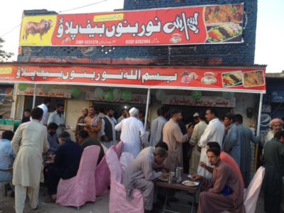 noor, beef pulao, and, fast food, restaurant, inaugurated, by, social, personality, pir Hasnain kazmi, and, chairman, youth, journalist, council, Raja Zahid Azad