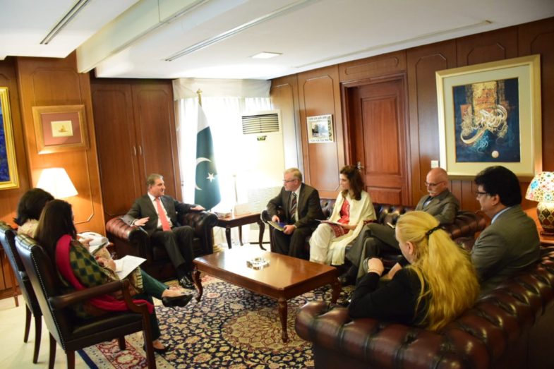 european-union-observers-of-election-2018-meet-foreign-minister-shah-mehmood-qureshi-today-presented-final-report-of-election-2018