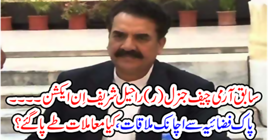 A sudden meeting with the Pak Air Force, what matters have been settled?