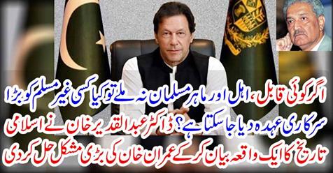 Imran Khan's problem solved