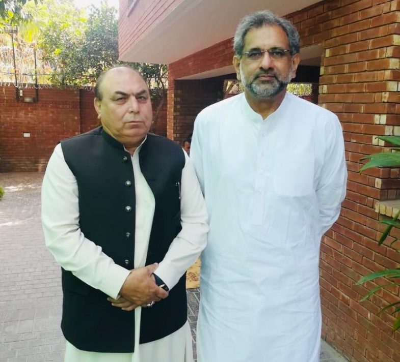 JAVED BUTT, EX-PRESIDENT, PMLN, FRANCE, MEET, EX-PRIME MINISTER, SHAHID, KHAQAN, ABBASI, AFTER, NEW, ELECTING, MNA
