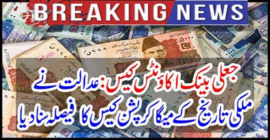 The court heard the decision of mega corruption of domestic history