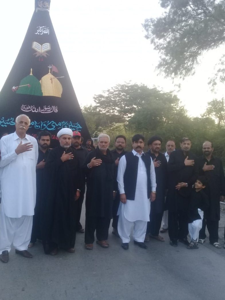 Matam, ki, sada, jaloos e alam, and, shabih e zooljinnah, at, haideryabad, house, of, subedar, haji asghar haidery