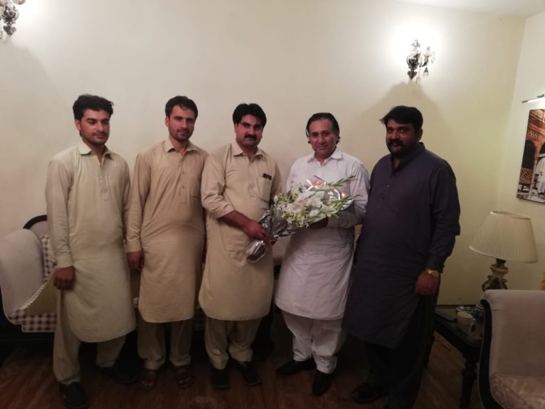 muddasir iqbal kazmi, meet, Governor, Gilgit Baltistan, at, bani gala