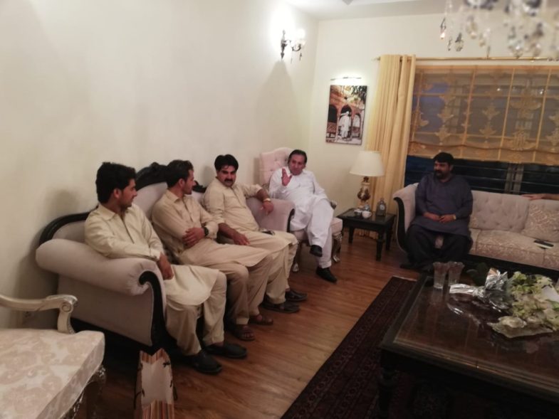 muddasir iqbal kazmi, meet, Governor, Gilgit Baltistan, at, bani gala