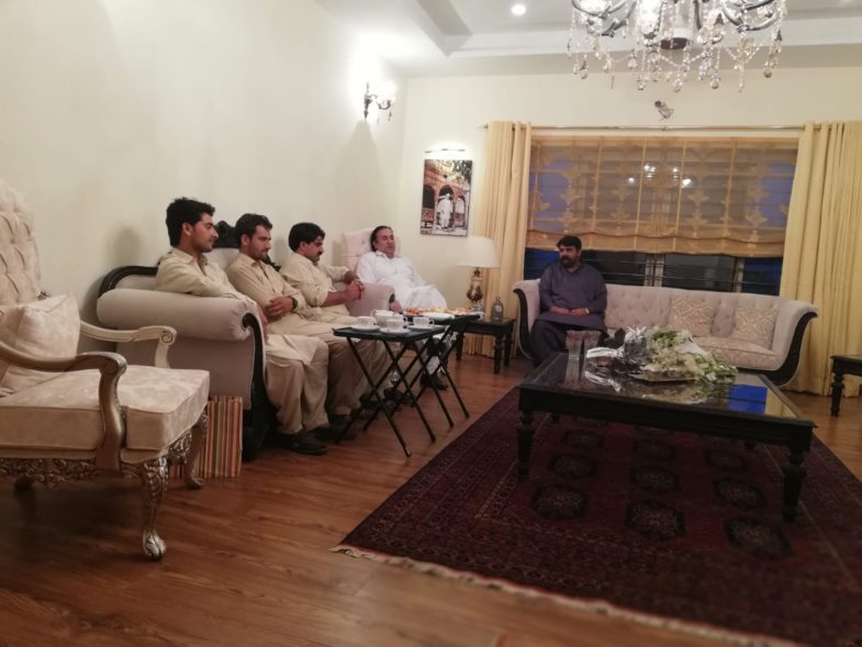 muddasir iqbal kazmi, meet, Governor, Gilgit Baltistan, at, bani gala