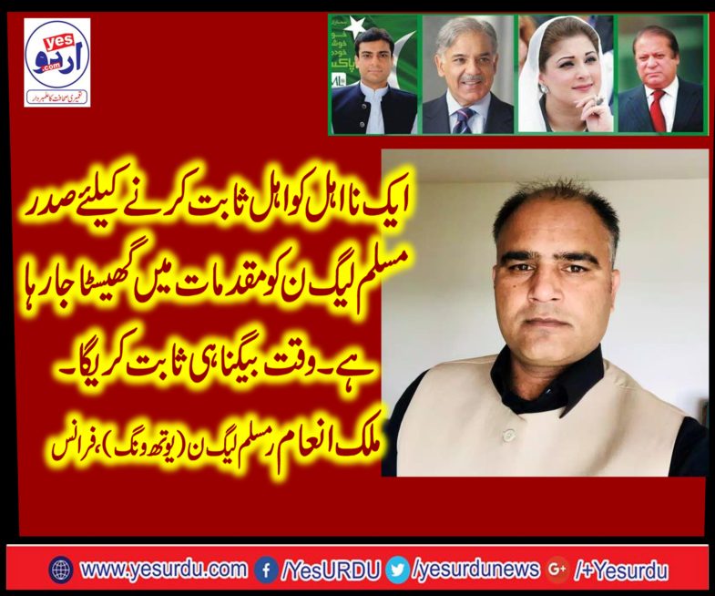 MALIK INAM, INFORMATION, SECRETARY, PMLN, FRANCE, SAYS, ABOUT, SHEHBAZ SHARIEF, ARREST