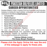 Pakistan Oilfields Limited Jobs November 2018 Apply Online Mechanical Engineers & Others Latest Dawn 11-Nov-2018 (Sunday) in Dawn