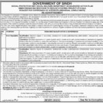 Sindh Social Welfare Department Jobs 2018 for M&E Specialist and Officer Posts 12 November, 2018