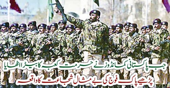 When the Pakistani commandos raided the sanctuary....