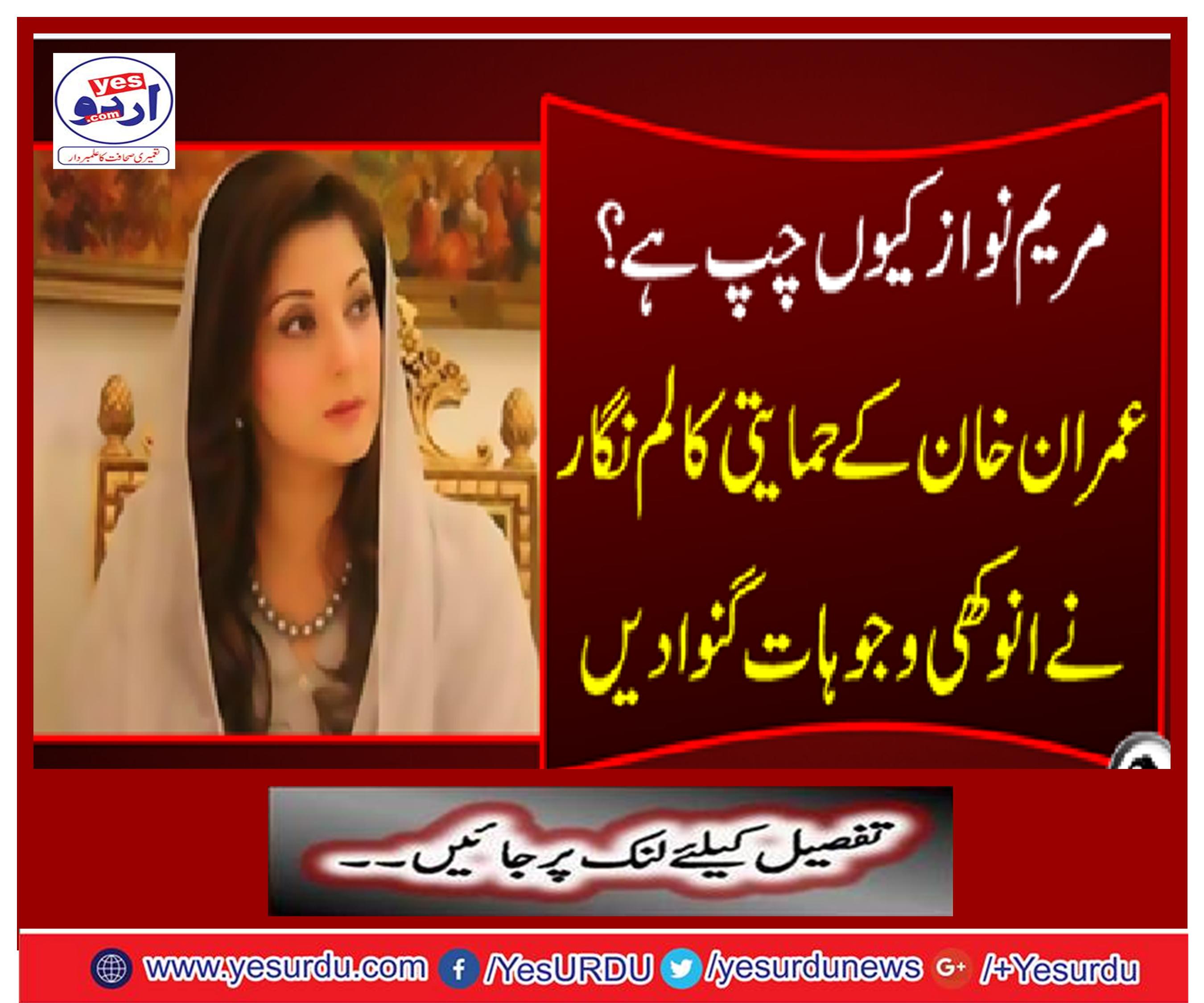 Why is Maryam Nawaz silent?