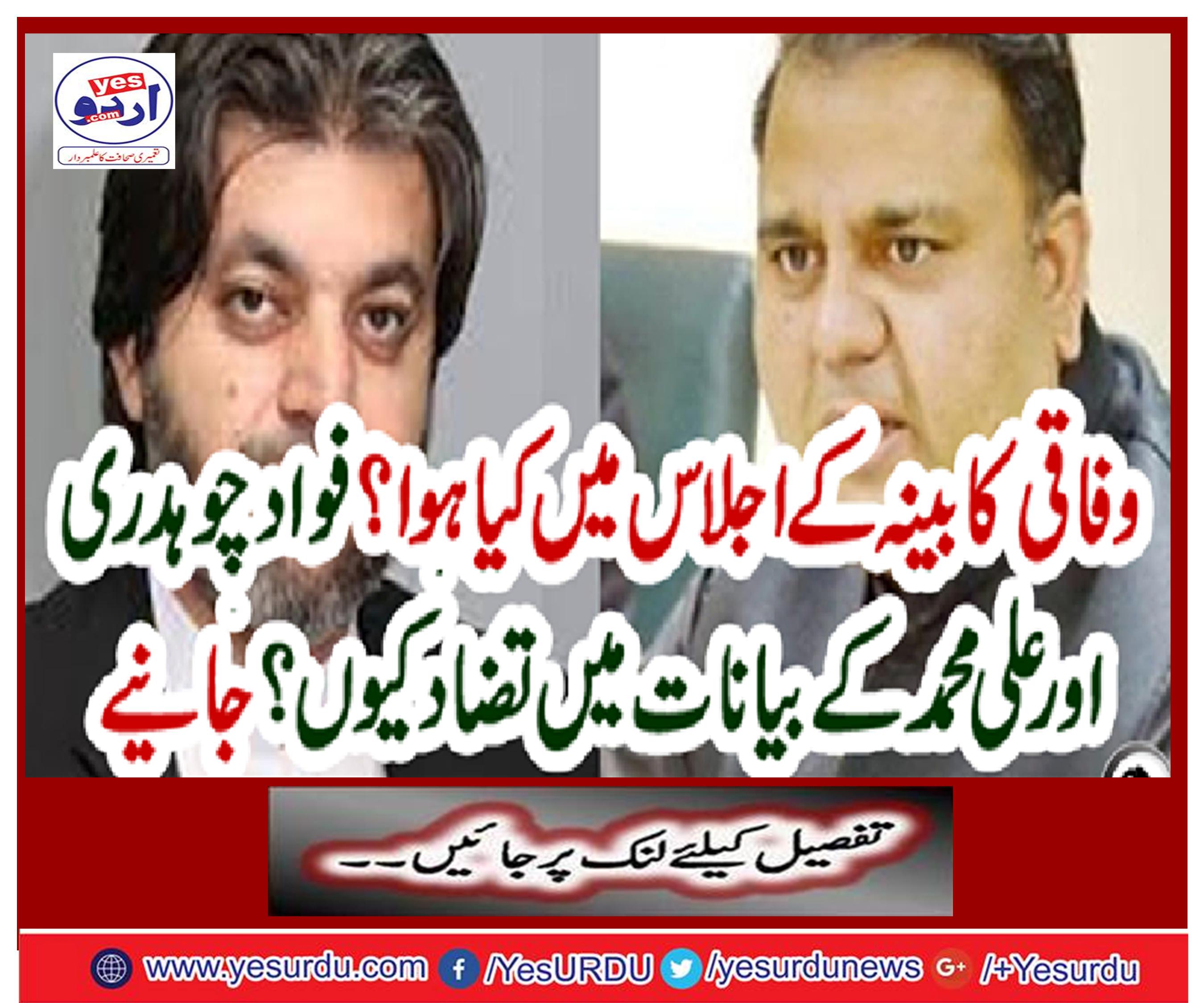Why contradicting Fawad Chaudhary and Ali Muhammad's statements? Get it