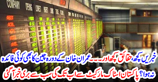 The worst news ever came from Pakistan stock market