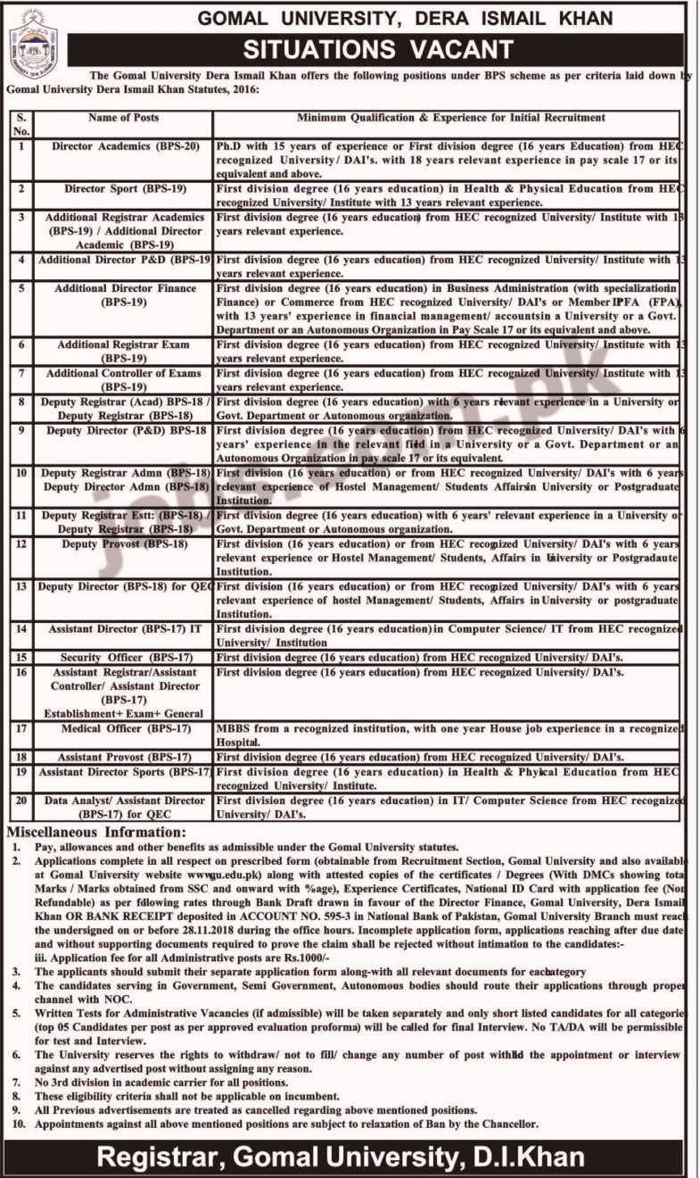 Alhamd Educational System Jobs 2018 for Various Teaching & Non-Teaching Staff 15 November, 2018