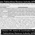 KP Revenue Authority (KPRA) Jobs 2018 for Advisors / Management Posts 12 November, 2018