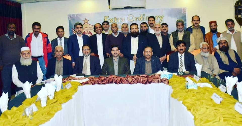 Muhammad Salim Chaudhary, President of the Islamabad Football Association got a vote of confidence