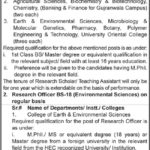 University of Punjab Jobs 2018 for Research/Teaching Assistant & Research Officer Posts 13 November, 2018