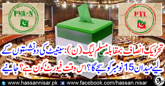 Muslim League (N) against Tehreek-e-Insaf: The field will be celebrated on November 15 for two Senate seats?