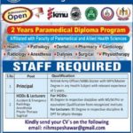 National Institute of Health & Management Sciences Jobs 2018 for Teaching Faculty & Principal 13 November, 2018