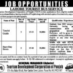 Lahore Tourist Bus Service Jobs 2018 for 5+ Tourist Guide and Drivers 14 November, 2018