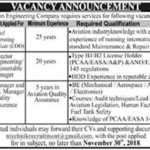 Aviation Engineering Company Jobs 2018 for Engineering / Management & COO Posts 13 November, 2018