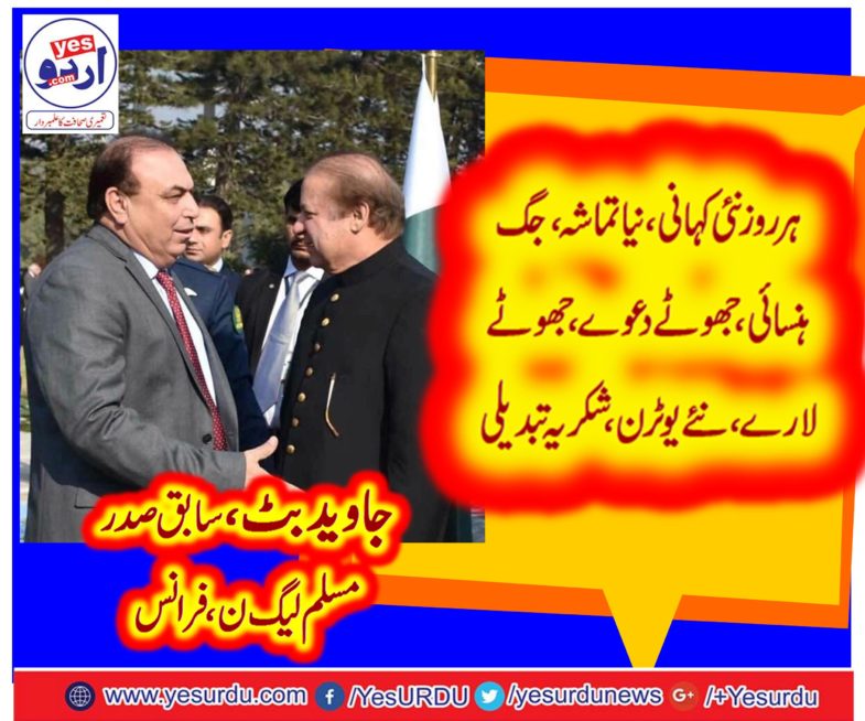 JAVED BUTT, EX-PRESIDENT, PMLN, FRANCE