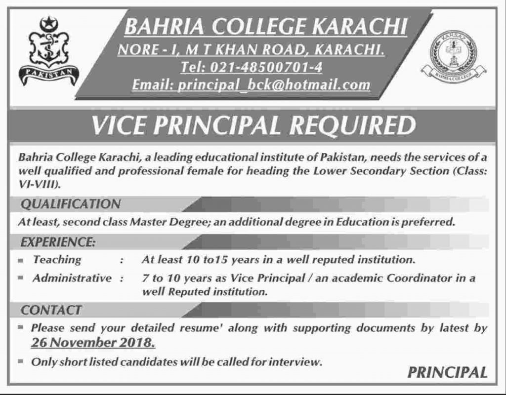 bahria college, karachi