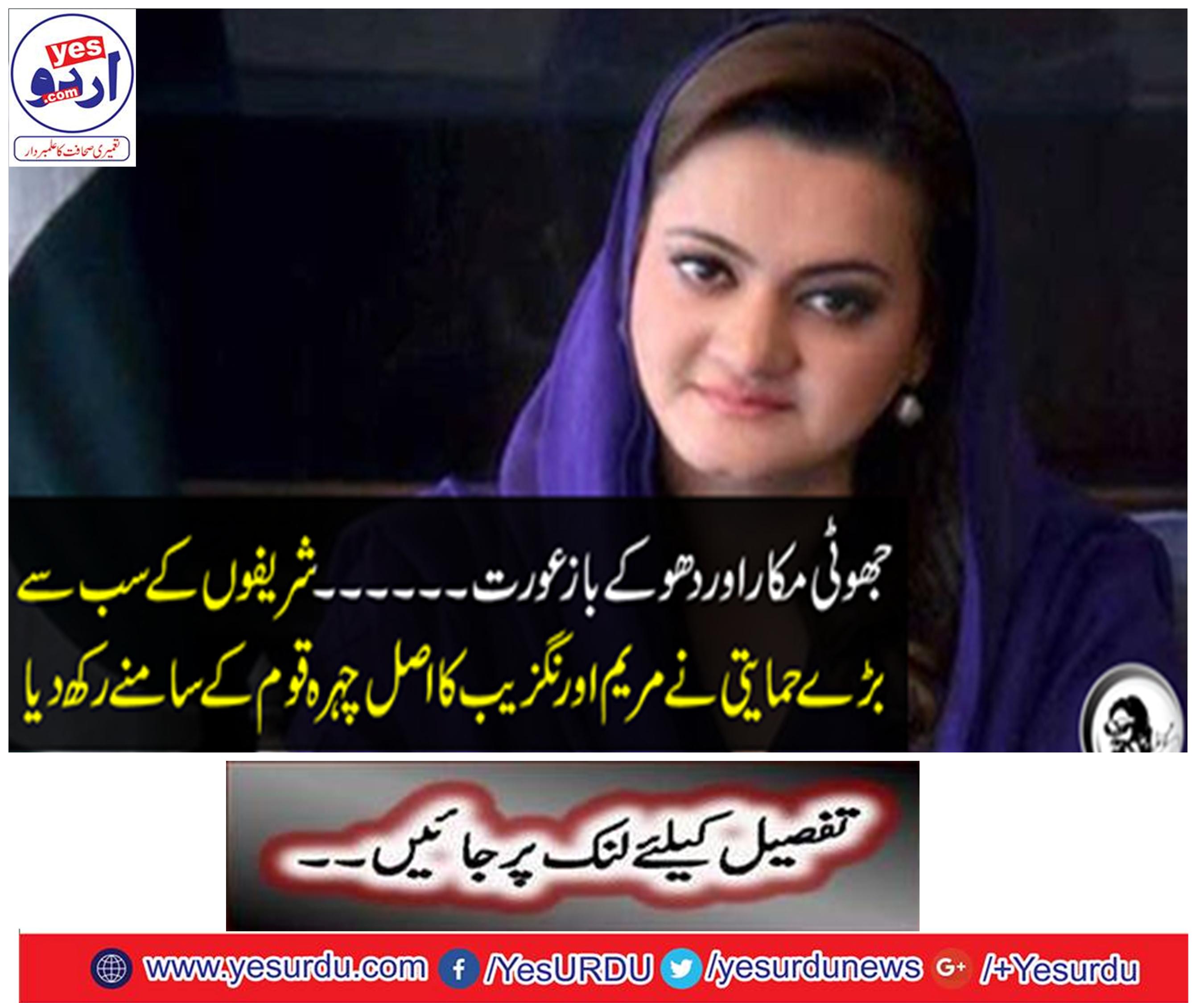 False and deceiving woman ...... The biggest support of the Sharifs kept Mary Aurangzeb's real face in front of the nation