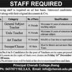 Chenab College Jhang Jobs 2019 for Teaching Staff
