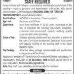 Fazaia Schools / Colleges Peshawar Jobs 2019 for Regional Director Teachers