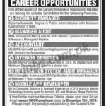 Largest Hospitals Network Jobs 2019 for IT, Audit, Security Manager, Interior Designer and Mobile App Developer