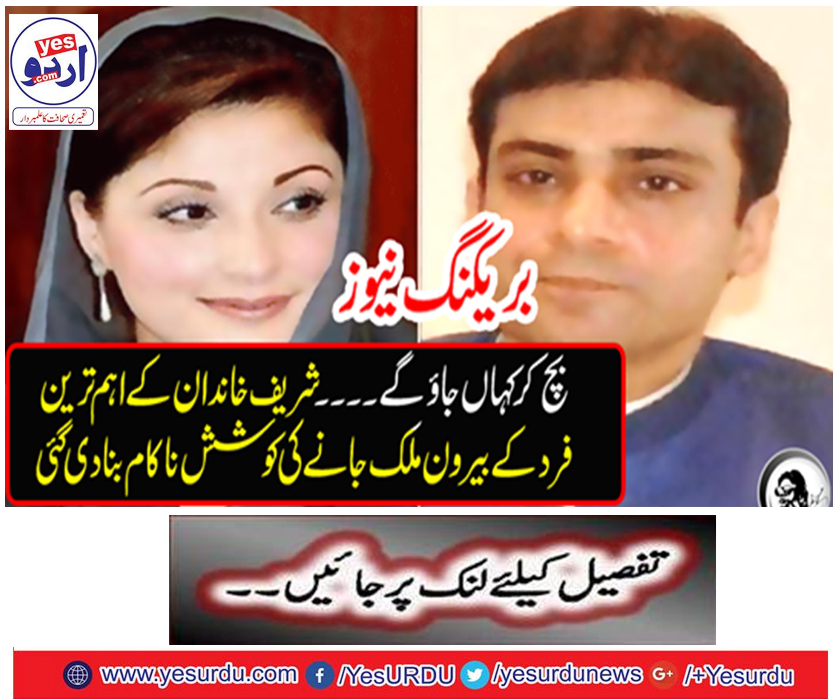 Breaking News: Where will you survive ... attempt to go abroad abroad of the biggest family of Sharif family has failed
