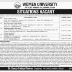 Women University AJK Jobs 2019 for Research & Teaching Faculty