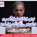 Shahbaz Sharif came to the field against Shah Mehmood Qureshi in the National Assembly. Hazarai was watching the National Assembly.