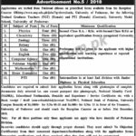 University of Peshawar Jobs 2019 for Female Teachers (School) & PTI Posts