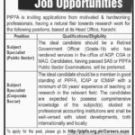 Pakistan Institute of Public Finance Accountants (PIPFA) Jobs 2019 for Subject Specialists
