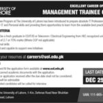 University of Lahore Jobs 2019 for Management Trainee Officer and Teaching Faculty