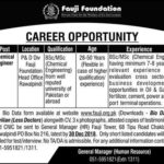 Fauji Foundation Jobs 2019 for Chemical Engineer