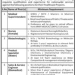 Multinational Healthcare Project Jobs 2019 for Nurses, Medical, Biotechnologist, Sales/Service Engineer and MSc/Mphil Posts