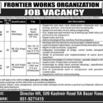 Frontier Works Organization (FWO) Jobs 2019 for Contract Manager, Area Managers, and Drilling Manager