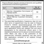 Finance Division Pakistan Govt Jobs 2019 for MD, Member / Management Posts