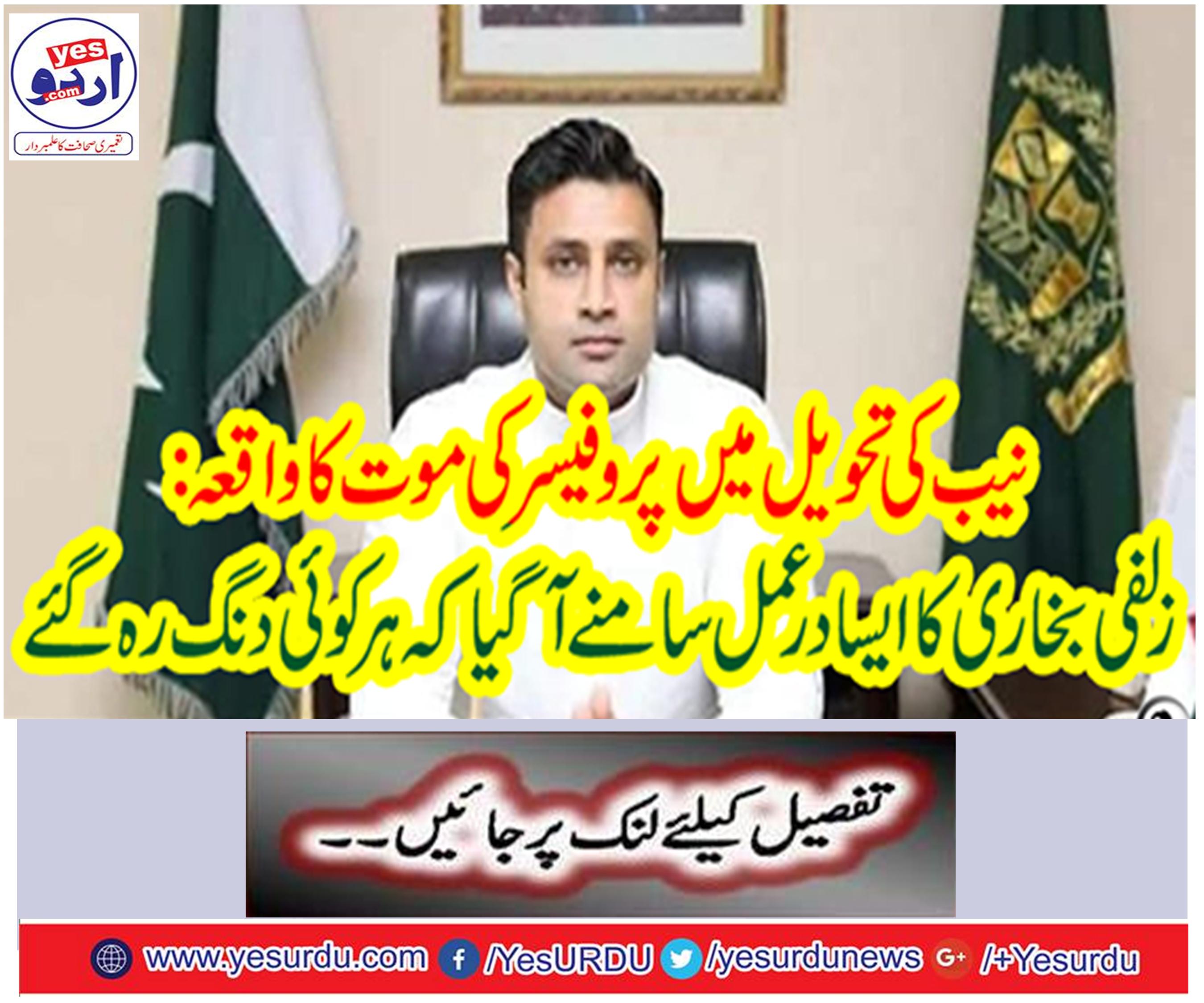 Professor's death incident in NAB's custody: