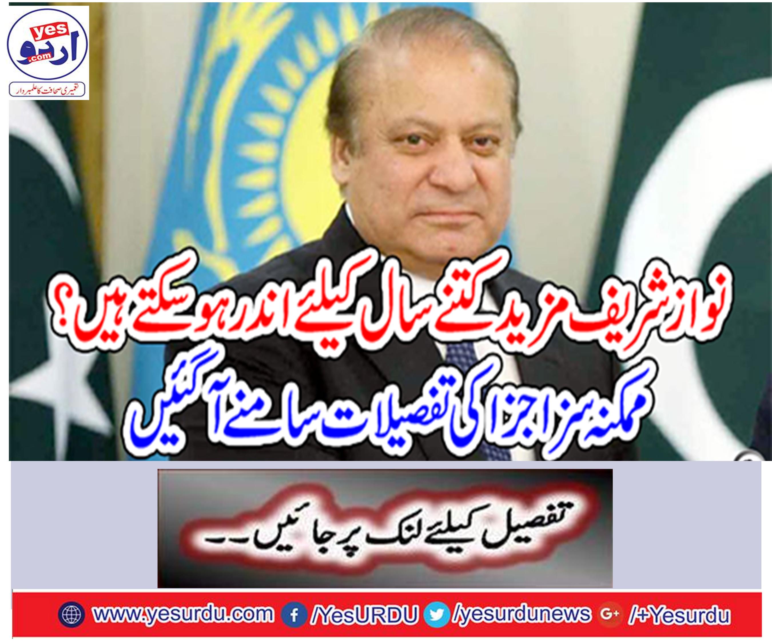 How many years can it be for Nawaz Sharif? Details come up