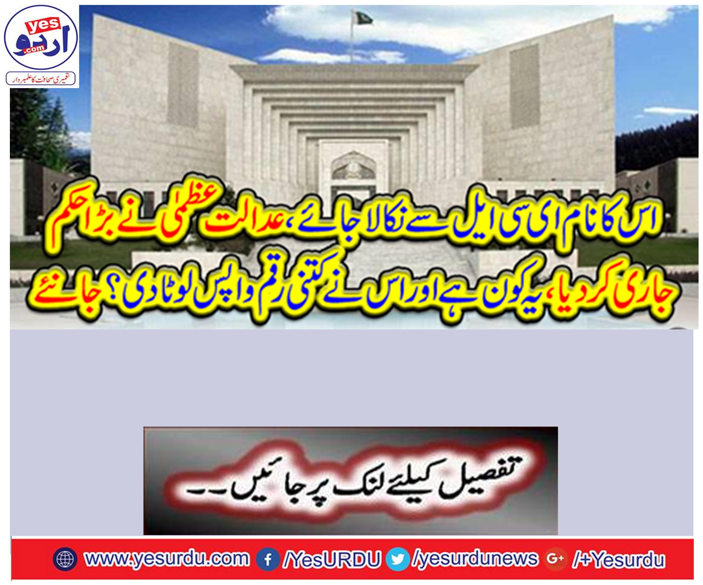 His name should be removed from the ECL, the Supreme Court issued a big order,
