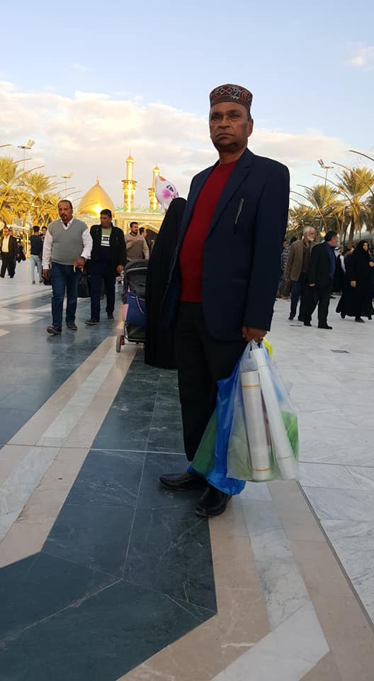 Abdul Sattar Malik, senior, leader, france, will, reach, paris, back from , ziarat e muqadsa, Iraq