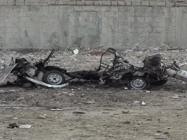 Blast in car standing in the empty plot in ​​Defense area of Karachi