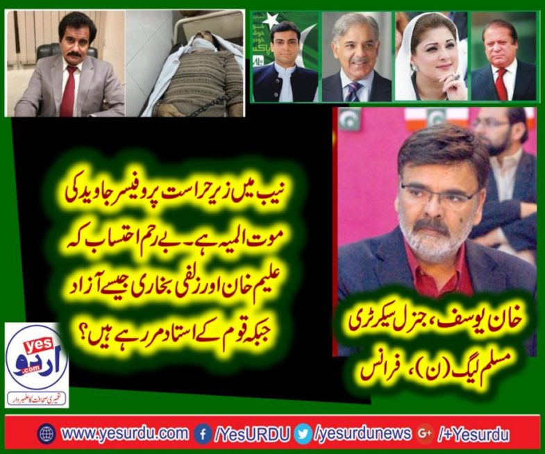 Khan Yousaf, GENERAL, SECRETARY, PMLN, FRANCE