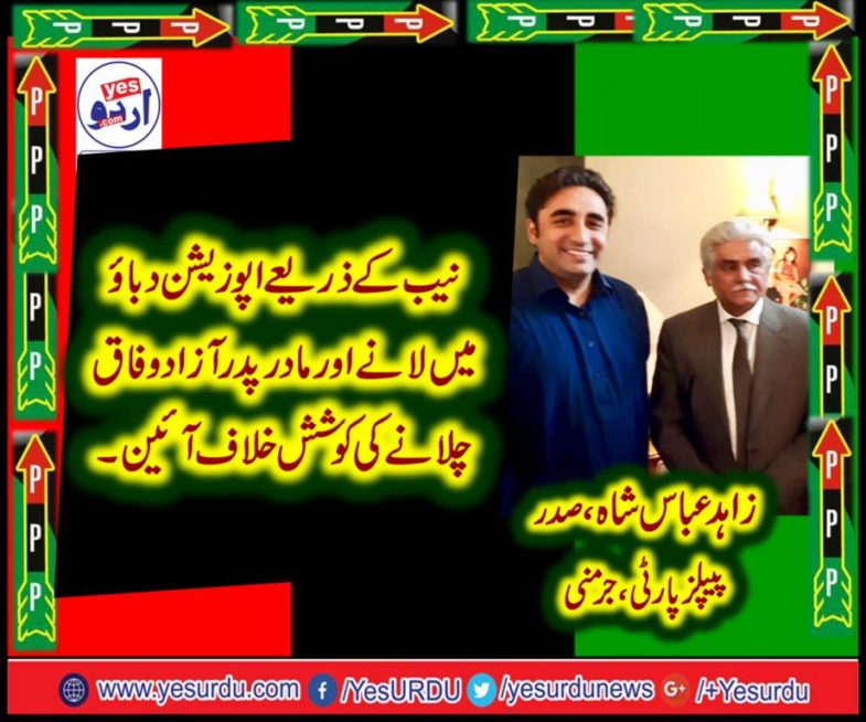 Zahid Abbas Shah, PRESIDENT, PPP, GERMANY