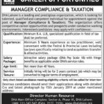 DHA Lahore Jobs 2019 for Manager Compliance & Taxation