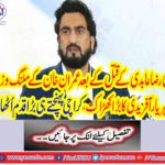 After Imran Khan's assassination, Imran Khan's mangering minister, Shahyar Afridi's big window,